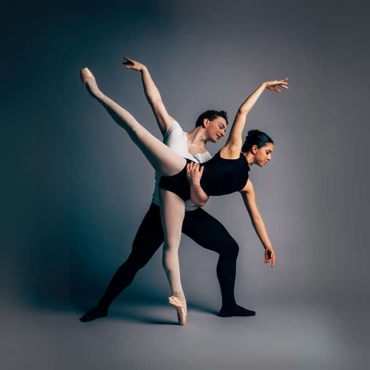 Conservatory and Trainee dancers in rehearsal